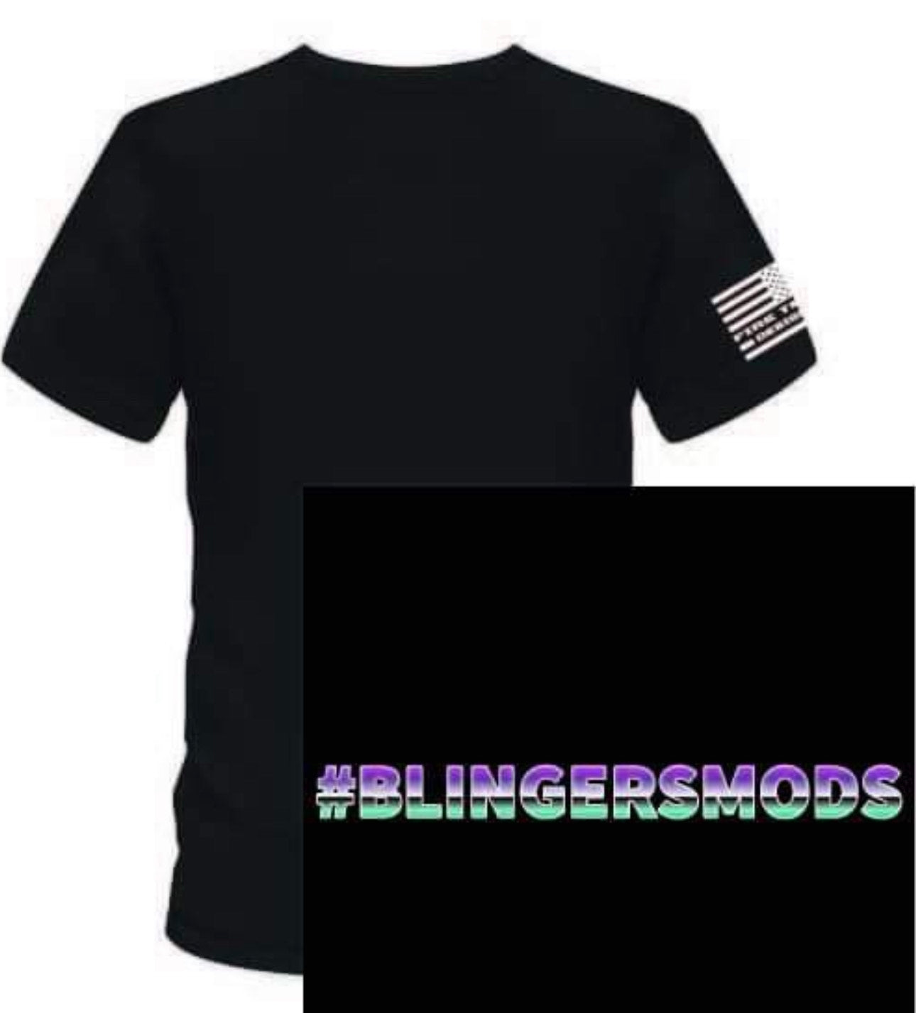 #BlingerMODS Black T-Shirt