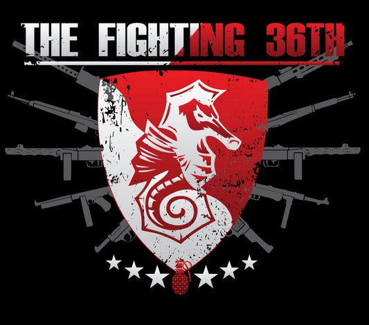 Fighting 36th TShirt in Black